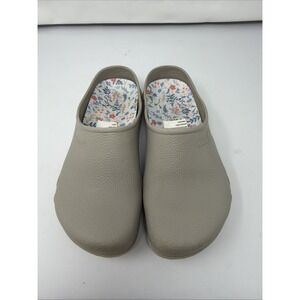 Gardenline Women's Green Rubber Garden Clogs, Size 9/10, Rain Slip-On